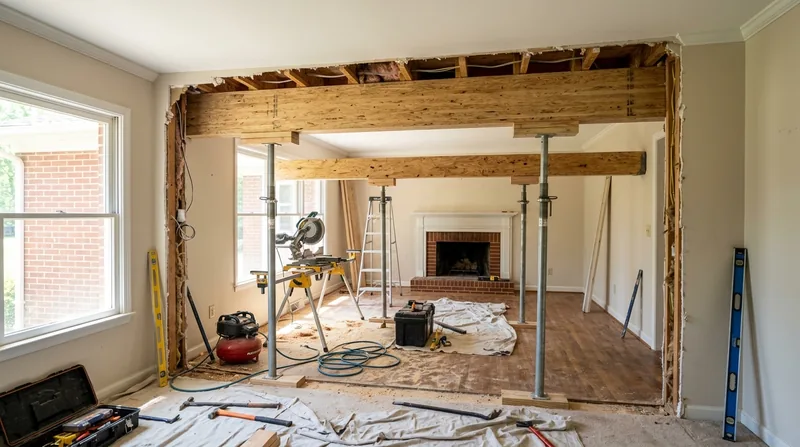Beam Replacement & Load-Bearing Wall Removal Winston-Salem